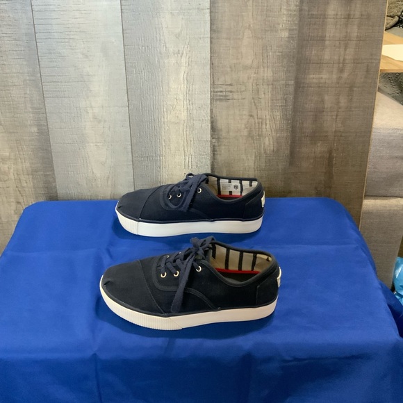 TOMS Cordones Boardwalk Platform Sneakers in Navy Blue size 8 women’s—pre-owned - Picture 6 of 9